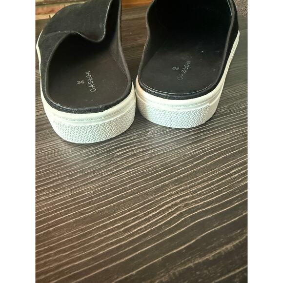 Caslon Black Suede and Leather Mules Sz. 7.5 - Picture 4 of 6